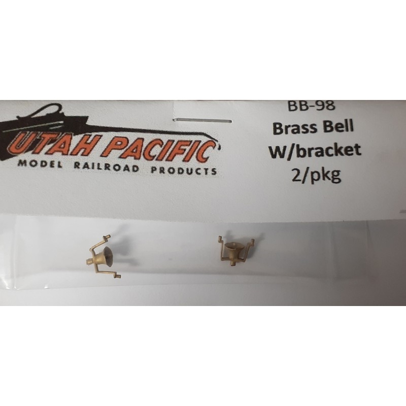 UTAH PACIFIC BB-98 - DIESEL LOCOMOTIVE BELL WITH BRACKET - HO SCALE