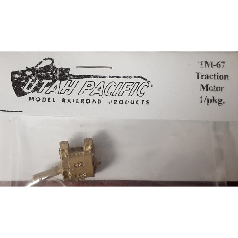 UTAH PACIFIC TM-67 - DIESEL LOCOMOTIVE TRACTION MOTOR - HO SCALE