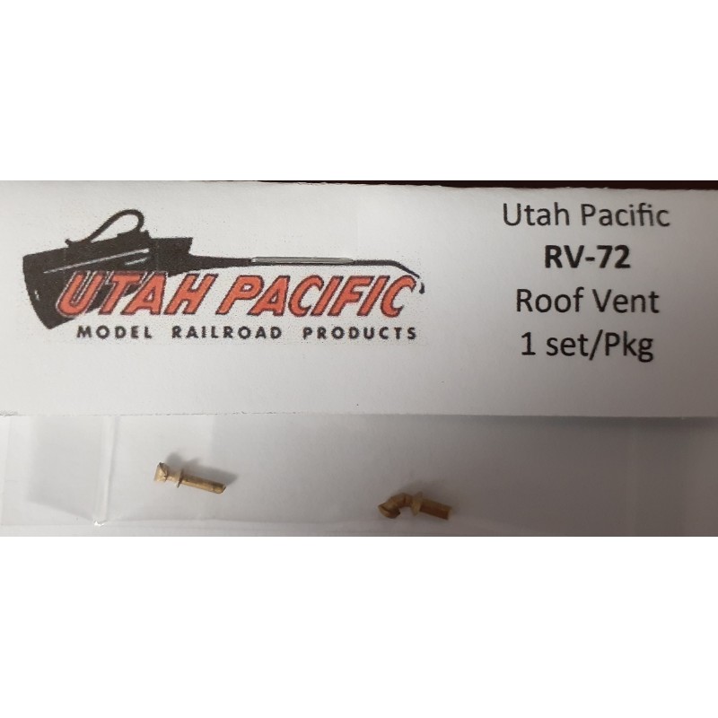 UTAH PACIFIC RV-72 - ROOF VENTS - HO SCALE