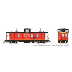 RAPIDO 166017 - HAWKER SIDDELEY CABOOSE - CN 79286 INTERNATIONAL SERVICE - HO SCALE