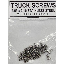 TICHY 3091 - 2-56 X 3/16 STAINLESS STEEL TRUCK SCREWS