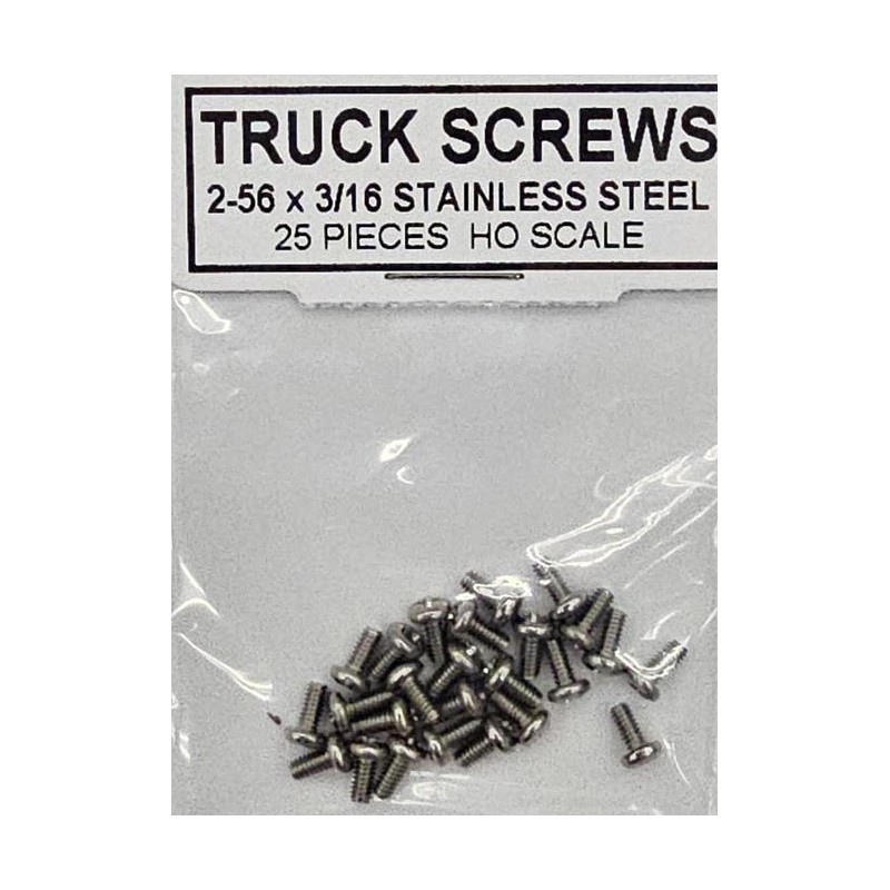 TICHY 3091 - 2-56 X 3/16 STAINLESS STEEL TRUCK SCREWS