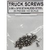 TICHY 3091 - 2-56 X 3/16 STAINLESS STEEL TRUCK SCREWS