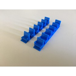 PIKESTUFF 4103 - BLUE LIGHTWEIGHT COACH SEATS - HO SCALE