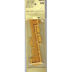 E&B VALLEY 102344 - COVERED HOPPER SEE-THRU ROOFWALK - HO SCALE