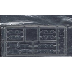 EASTERN CAR WORKS 9108 - WINDOW SET FOR BOWSER PRR N5C CABOOSE - HO SCALE