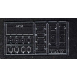 EASTERN CAR WORKS 9113 - WINDOW SET FOR BOWSER PRR N5 CABOOSE - HO SCALE