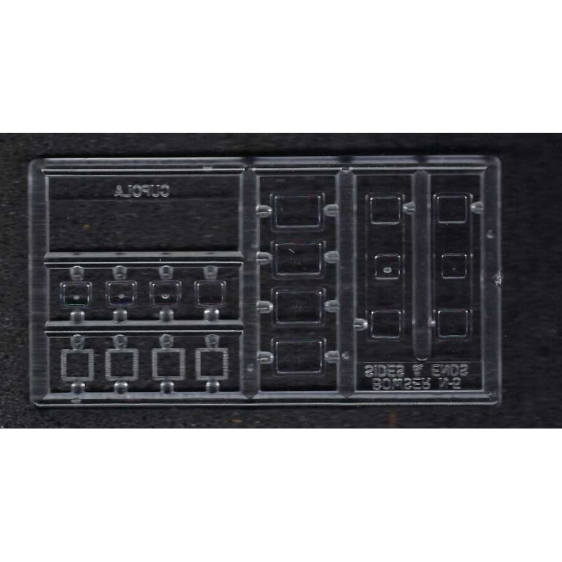 EASTERN CAR WORKS 9113 - WINDOW SET FOR BOWSER PRR N5 CABOOSE - HO SCALE