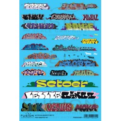 FUSION FSG-GRAFF117-87 - GRAFFITI SET 17 - HO SCALE