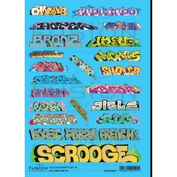 FUSION FSG-GRAFF118-87 - GRAFFITI SET 18 - HO SCALE