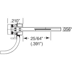 KADEE 126 SBE BOTTOM SHELF LONG CENTRESET COUPLER - HO SCALE