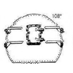 PSC 32134 - CHESAPEAKE & OHIO ARTICULATED STEAM LOCOMOTIVE SMOKE BOX FRONT - HO SCALE