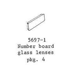 PSC 5697-1 - EMD DIESEL LOCOMOTIVE NUMBERBOARD GLASS LENSES - O SCALE