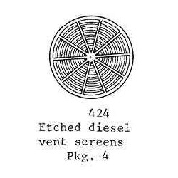 PSC 424 - EMD DIESEL LOCOMOTIVE FAN GRILL - O SCALE