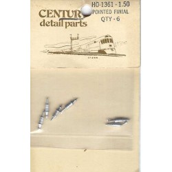 CENTURY DETAIL PARTS - POINTED FINIAL - HO SCALE