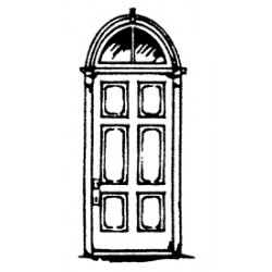 SS LTD 2258 - COLONIAL ARCH DOOR - HO SCALE