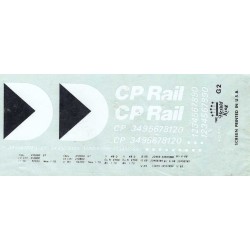 HERALD KING DECAL G-2 - CPRAIL BATHTUB GONDOLA - HO SCALE