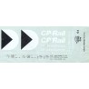 HERALD KING DECAL G-2 - CPRAIL BATHTUB GONDOLA - HO SCALE