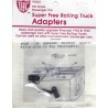 IHC 4242 - PASSENGER CAR SUPER FREE ROLLING TRUCK ADAPTERS - HO SCALE