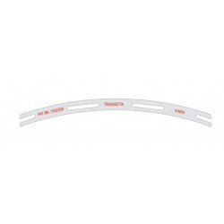 TRACKSETTA NT9 - 9" (229mm) RADIUS CURVED TRACK LAYING TEMPLATE - N SCALE