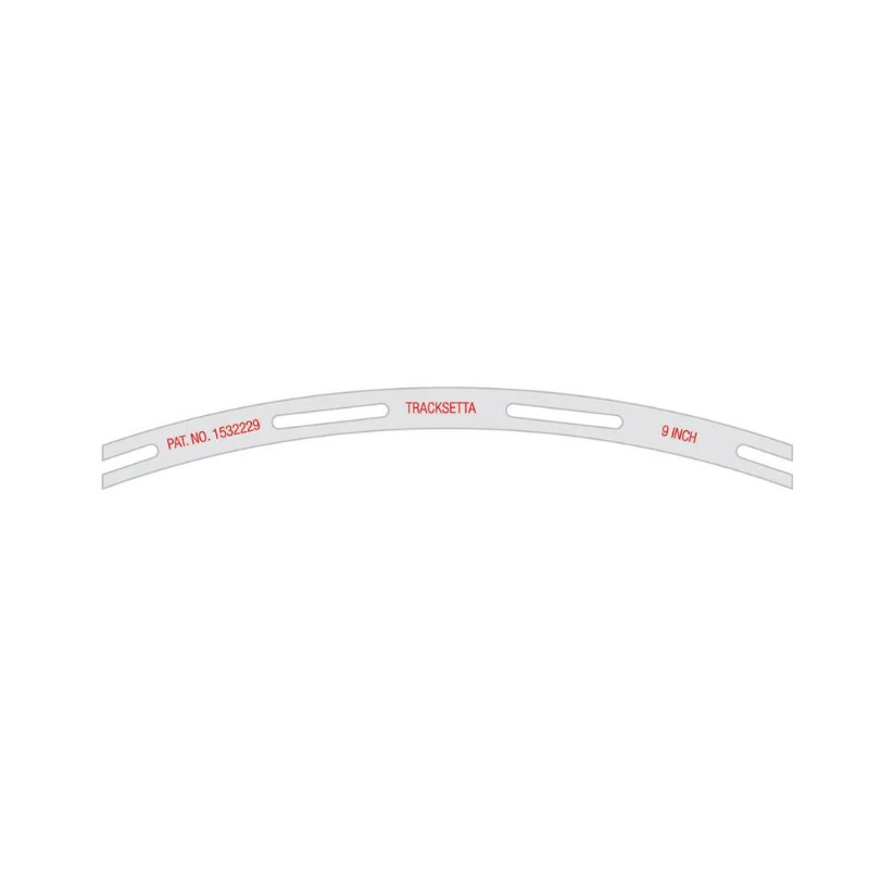 TRACKSETTA NT9 - 9" (229mm) RADIUS CURVED TRACK LAYING TEMPLATE - N SCALE