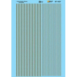 MICROSCALE DECAL 87-1527 - CAUTION/SAFETY STRIPING YELLOW/BLACK - HO SCALE
