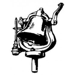 CAL-SCALE 190-317 - STEAM LOCOMOTIVE BELL WITH BRACKET - HO SCALE