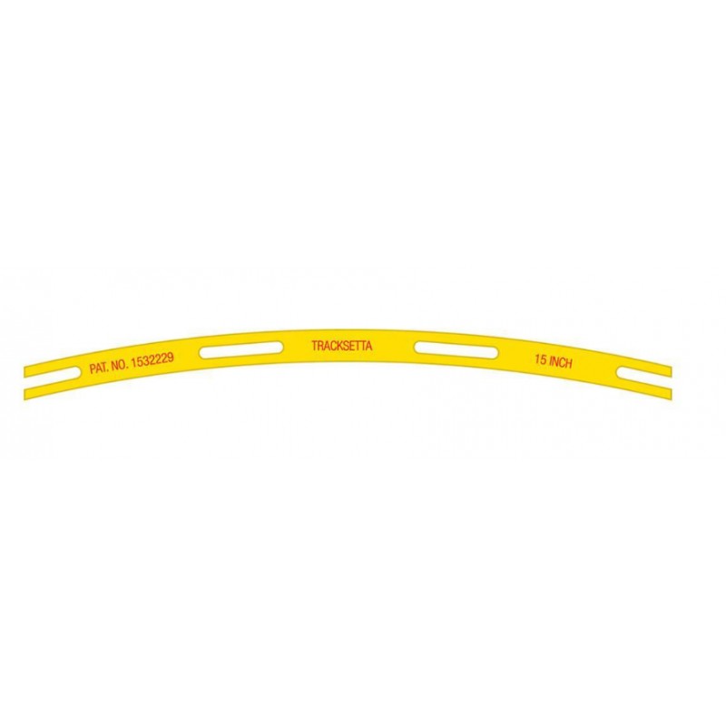 TRACKSETTA NT15 - 15" (381mm) RADIUS CURVED TRACK LAYING TEMPLATE - N SCALE