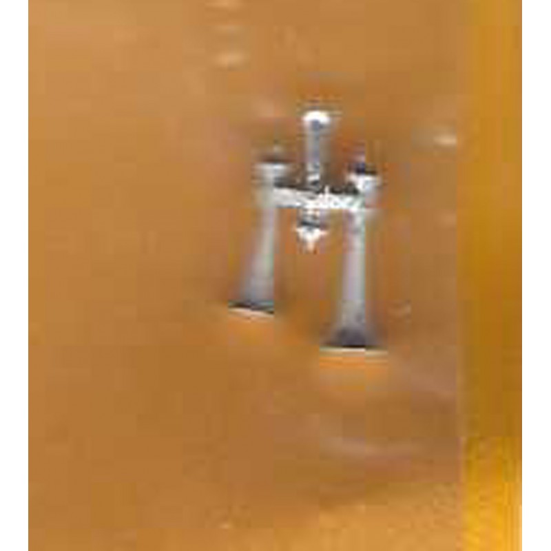 DETAILS WEST AH-373 - AIR HORN - LESLIE L-3 WITH LOW PROFILE MANIFOLD BRACKET - HO SCALE