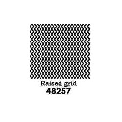 PSC 48257 - BRASS SAFETY TREAD - RAISED GRID - .020" THICK - 5"x7" SHEET