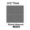 PSC 48260 - BRASS SAFETY TREAD - RAISED DIAMOND - .012" THICK - 5"x7" SHEET