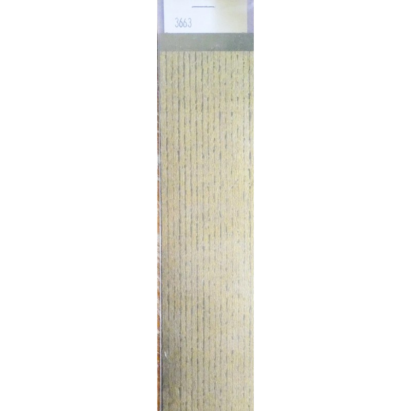 PSC 3663 - BRASS ETCHED PLANK WITH GRAIN  - DOUBLE SIDED - .025" THICK - .123" BETWEEN LINES - HO SCALE