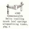 PSC 4360 - STEAM LOCOMOTIVE DELTA TRAILING TRUCK LEAF SPRINGS - O SCALE