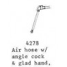 PSC 4278 - AIR HOSES WITH ANGLE COCK AND GLAD HAND - O SCALE