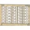 CNRHA - 200-12 - CANADIAN NATIONAL STEAM LOCOMOTIVE RUNNING BOARD NUMBERS - HO SCALE