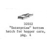 PSC 32012 - COVERED HOPPER BOTTOM OUTLETS - SQUARE - HO SCALE