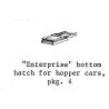 PSC 32013 - COVERED HOPPER BOTTOM OUTLETS - SQUARE - HO SCALE