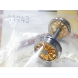 PSC 31943 - 36" 10 SPOKE WHEELSET FLUSH AXLE - HO SCALE