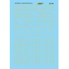MICROSCALE DECAL 87-372NOS - GREAT NORTHERN EMPIRE BUILDER PASSENGER CARS - HO SCALE