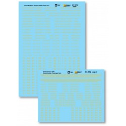 MICROSCALE DECAL 87-372 - GREAT NORTHERN EMPIRE BUILDER PASSENGER CARS - HO SCALE
