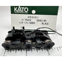 KATO 959051 - DIESEL LOCOMOTIVE FLEXICOIL TRUCK (SD40/SD45) - LOW CYLINDERS - BLACK - HO SCALE