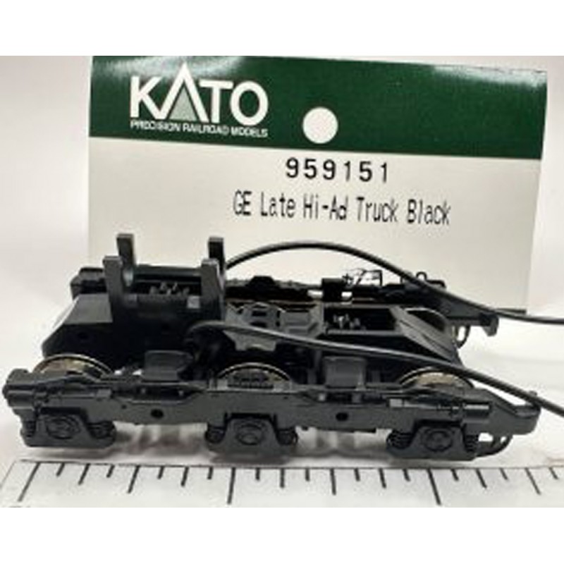 KATO 959151 - DIESEL LOCOMOTIVE GE LATE HI-AD TRUCK (SD80/SD90) - BLACK - HO SCALE