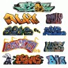 BLAIR LINE 2245 - GRAFFITI - SET 2 - HO SCALE
