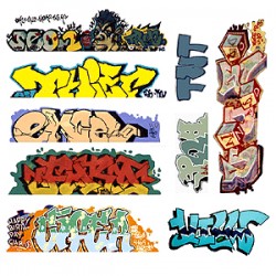 BLAIR LINE 2249 - GRAFFITI - SET 6 - HO SCALE
