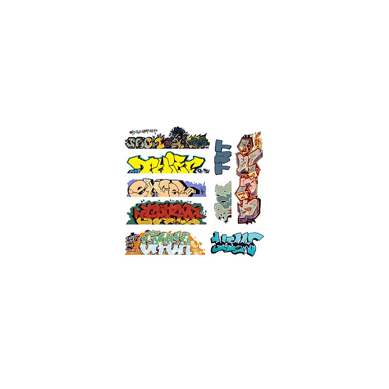 BLAIR LINE 2249 - GRAFFITI - SET 6 - HO SCALE