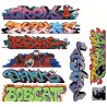 BLAIR LINE 2258 - GRAFFITI - SET 9 - HO SCALE