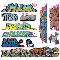 BLAIR LINE 2259 - GRAFFITI - SET 10 - HO SCALE