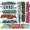BLAIR LINE 2260 - GRAFFITI - SET 11 - HO SCALE