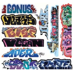 BLAIR LINE 2262 - GRAFFITI - SET 13 - HO SCALE