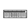 BLACK CAT BC372 - CANADIAN PACIFIC OBSERVATION CAR RAILING - X PATTERN - HO SCALE